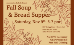 Fall Soup & Bread Supper @ Annunciation Parish | Green Bay | Wisconsin | United States