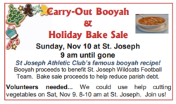 Carry Out Booyah & Holiday Bake Sale @ St. Joseph Church | Green Bay | Wisconsin | United States